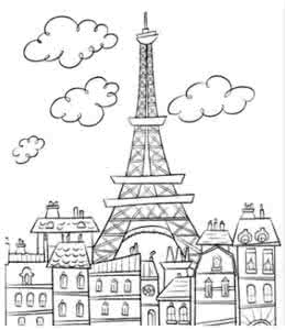 儿童简笔画建筑物 儿童简笔画：多款著名的建筑物绘画教程，埃菲尔铁塔等附详细步骤