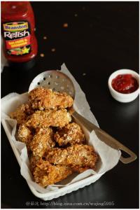 油炸鸡翅 【无油炸鸡翅/Oven fried chichen wings】,美味不输KFC的健康版炸鸡翅