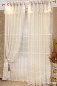 蕾丝窗帘效果图 蕾丝窗帘效果图 蕾丝窗帘介绍 什么是蕾丝窗帘