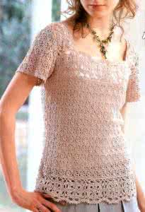 钩漂亮的女童裙子 一款适合钩裙子的花型----欣赏漂亮的钩裙