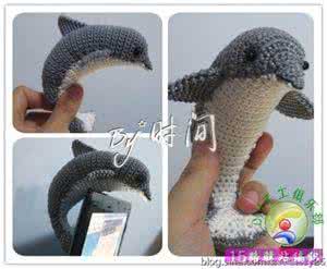 钩针海豚玩偶视频 毛线钩织海豚玩偶图解|钩针花样图解