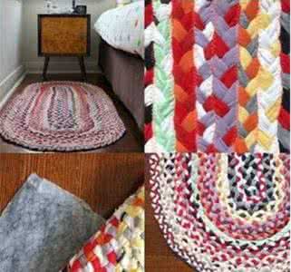 旧衣服做地毯 家里不能穿的衣服，千万不能扔，变成地毯呀！！！（一）