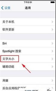 iphone 6如何设置字体