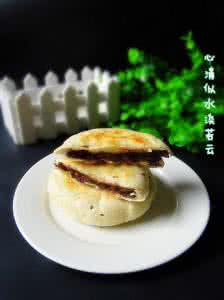 红豆沙的做法 红豆沙烙饼,吃货们周末可以没事做一做~~