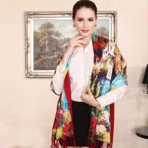 夏天真丝披肩 披肩 星罗——夏凉真丝披肩——寒梅hmax2013