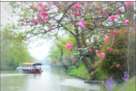 桃花流水窅然去 描写桃花 ? ?桃花流水窅然去，别有天地非人间
