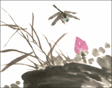 古诗书画作品欣赏 绝了——动态古诗画欣赏*