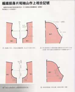 领子与袖子的編織法 领子与袖子的编织法