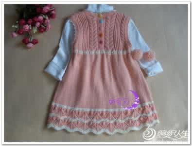 女童背心裙编织图片 童装 女童钱串串花样的背心裙编织款式图