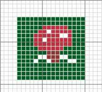 儿童配色毛衣图案大全 儿童毛衣配色图案46——蘑菇