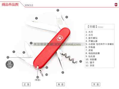 瑞士军刀功能图解 瑞士军刀功能图解 视频｜这样的军刀功能也太齐全了吧