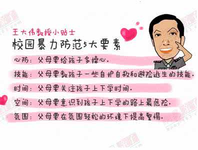 防止校园暴力的口诀 远离校园暴力口诀 “ABC”口诀 让肌肤远离晒伤