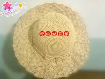 夏凉帽帽檐的钩法 夏日凉帽的钩编----教你帽檐边缘的制作
