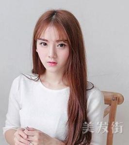 发型女生中长发直发 长发直发发型图片 女生韩式中长发直发发型图片