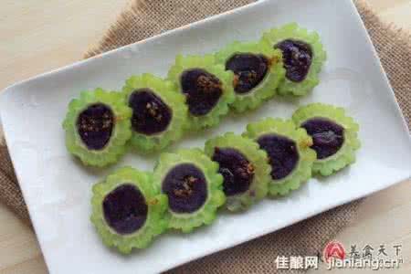 降血压降血脂降血糖 #美食感恩季#送给爸妈降血糖血压的紫薯苦瓜圈【小小苦瓜也惊艳】