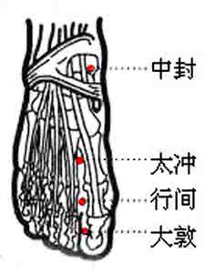 口腔溃疡腮帮子疼 行间穴－牙痛、腮帮子肿、口腔溃疡、鼻出血、舌尖长泡