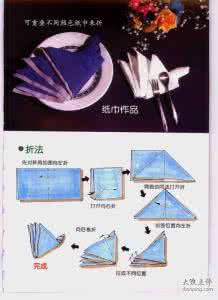 不锈钢纸巾盒餐巾架 很好看的餐巾、纸巾折叠教程