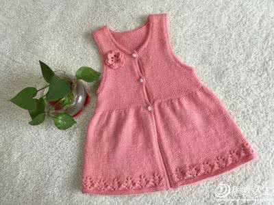 背心牛仔裙 【棒针】原创——裙式背心