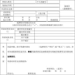 工伤保险待遇申请表 工伤保险待遇申请表 工伤医疗待遇申请表