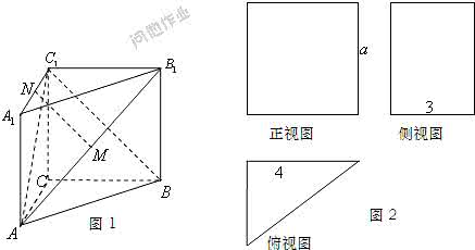 多面体的直观图 多面体的直观图 一个多面体的直观图及三视图如图所示，则多面体的体积为．