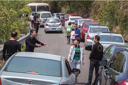 司机抱老人下车 过半司机下车讲数堵塞现场