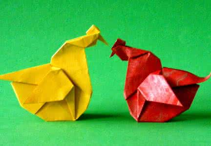 公鸡折纸大全 折纸大全教你折纸公鸡怎么叠