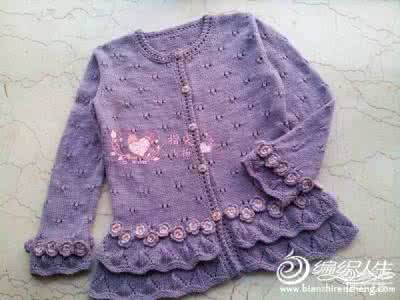 棒针开衫毛衣视频教程 棒针 （开衫）STRAWBERRY HILL（草莓）译文【女童开衫】、手工编织毛衣教程,欧美编织图翻译教程、快乐编织论坛