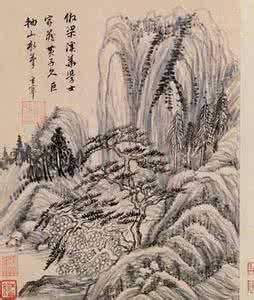 董其昌山水画精品欣赏 董其昌山水画欣赏 董其昌字画及诗词