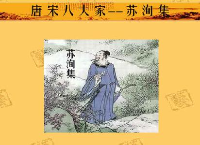 唐宋八大家苏洵 唐宋八大家之一苏洵的生平简介
