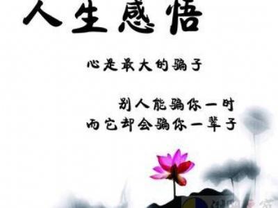 四十岁的女人人生感悟 给女人的忠告箴言【人生感悟】