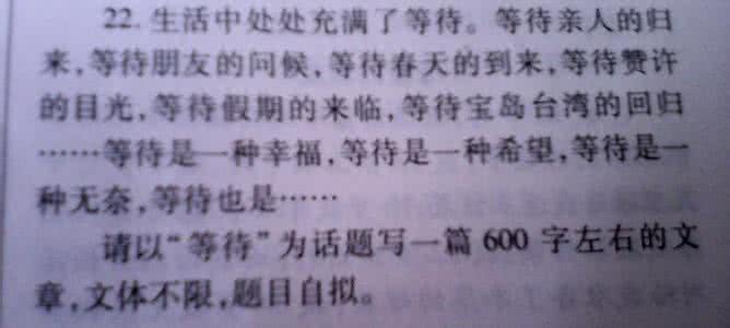 等待梦想的作文600字 等待作文100字