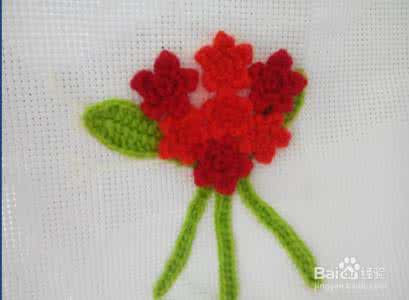 钩针编织装饰小花 钩针编织----装饰花