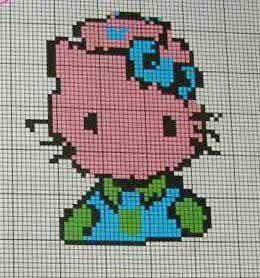 凯蒂猫hello kitty 收集kitty凯蒂猫的编织图样