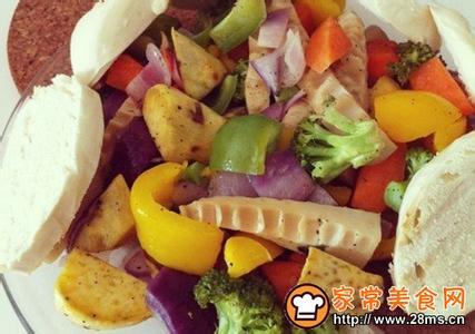 蔬菜菜谱家常菜做法 简单家常菜谱 蒜片烤蔬菜怎么做