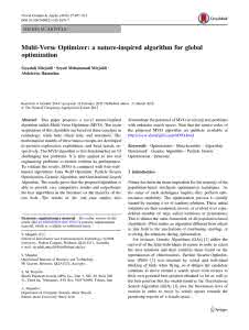 inspired by nature inspired by nature Multi-Verse Optimizer a nature-inspired algorithm for global_图