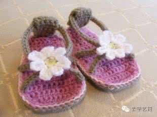 粉萌钩针宝宝小凉鞋 超萌的幼儿钩针鞋教程大全，好可爱哦！