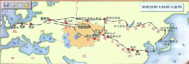 亚欧大陆桥 亚欧大陆桥 2016年中考地理考试重点辅导 亚欧大陆桥发展