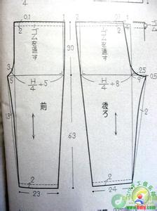 纯棉睡衣家居服女 家居服睡衣浴袍睡袍裁剪图（大人小孩都有）