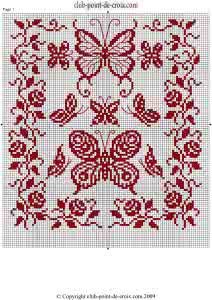 十字绣蝴蝶勾边视频 单色十字绣----“蝴蝶”