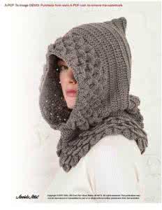 披肩鱼鳞花的钩法视频 鱼鳞针的钩法,帽子 披肩 手套