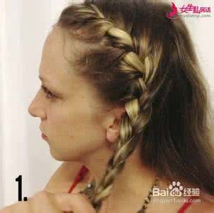 复古麻花辫盘发 复古优雅的侧边麻花发髻（转）