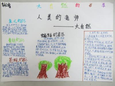 大自然的启示手抄报 大自然的启示 大自然的启示手抄报