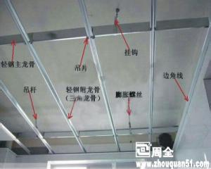 方形镀漆铝扣板吊顶 方形铝扣板吊顶施工图解工艺,让你清楚每一步工序!