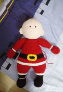 圣诞老人钩针图解 淘到个圣诞老人,快来钩个圣诞老人小挂件吧