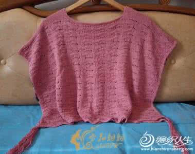 棒针披肩编织款式图解 棒针编织----今冬流行的套头披肩