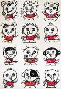 十二生肖艺术作品 十二生肖主题儿童画艺术作品