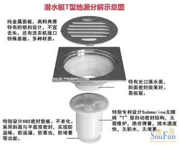 潜水艇地漏价格表 潜水艇防臭地漏价格 防臭地漏价格详情介绍