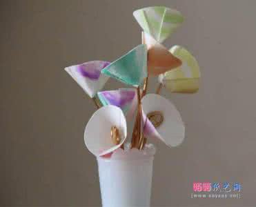 简易手工纸花制作大全 简易莉莉纸花制作图片