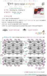 漂亮的钩针毯子图解 钩针模式----“爱丽丝”及实例毯子图解