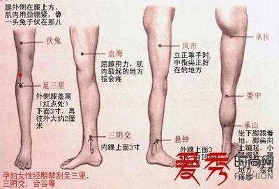 【穴位减腿】减腿，只要按按穴位~~懒MM们必须转啊~~